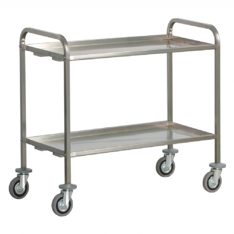 Carrello di servizio inox per trasporto pesante CA1392P